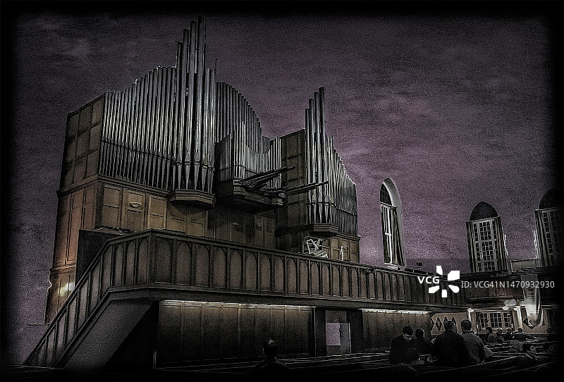 大教堂管风琴，Grootekerk Gebou图片素材