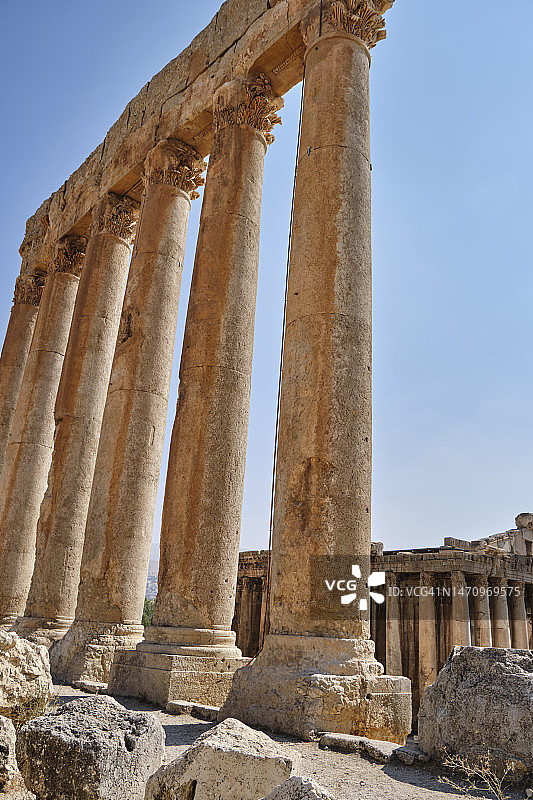 黎巴嫩巴尔贝克古罗马遗址景观图片素材