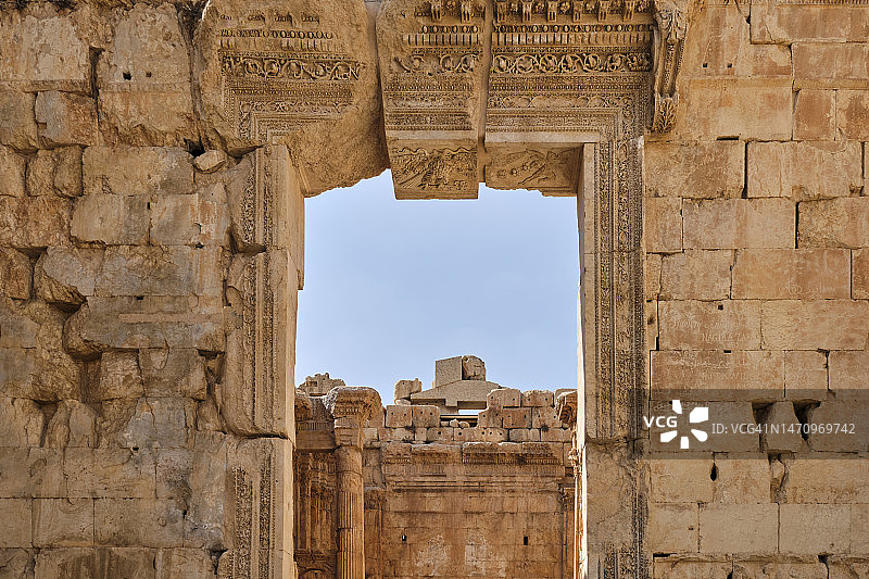 黎巴嫩巴尔贝克古罗马遗址景观图片素材