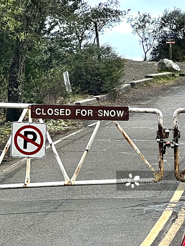 塔玛佩斯山因雪关闭图片素材
