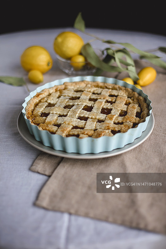 柠檬馅饼图片素材