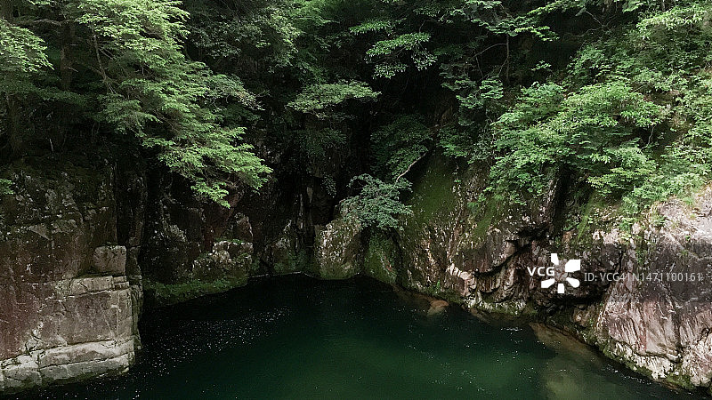 日本广岛县三段峡的风景图片素材