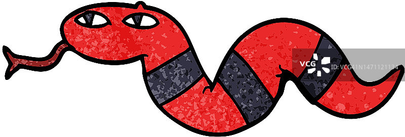 卡通涂鸦蛇图片素材