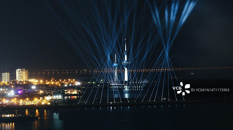 科威特烟花之夜图片素材
