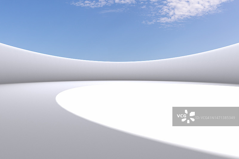 3D渲染的空白空间图片素材