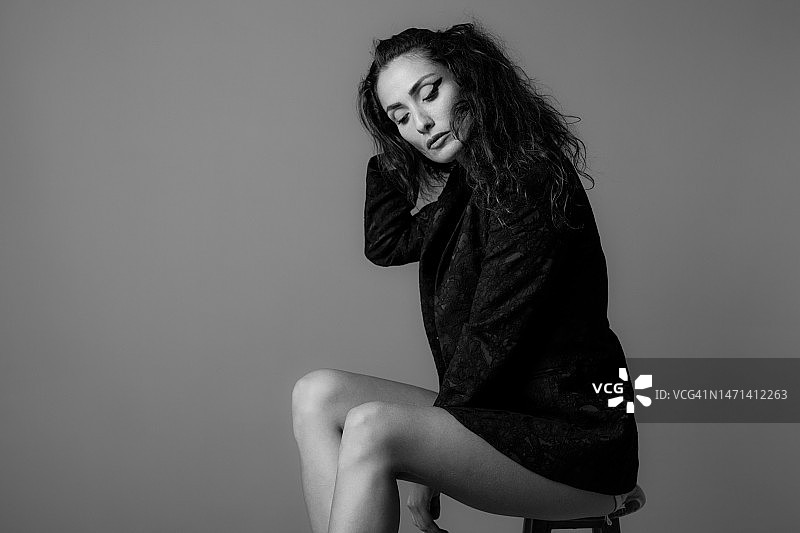 美丽的女模特图片素材