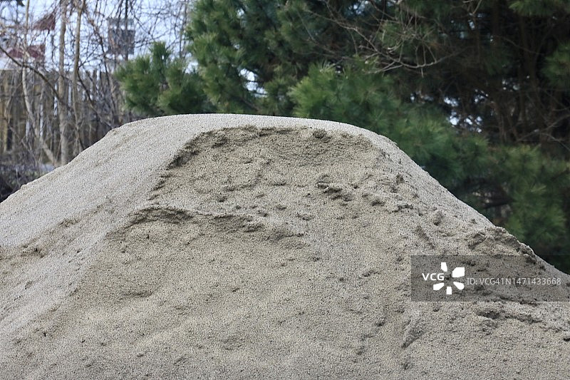 建筑用沙堆图片素材