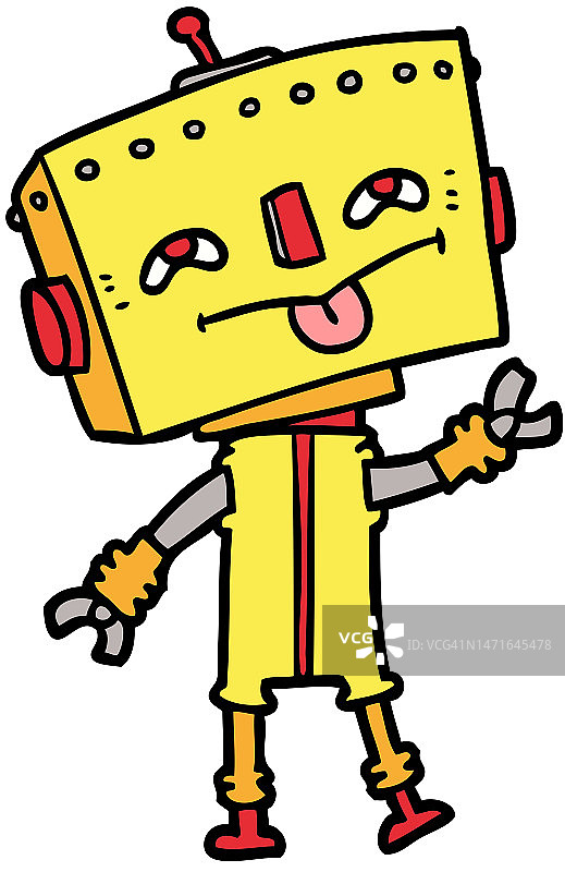 卡通机器人图片素材