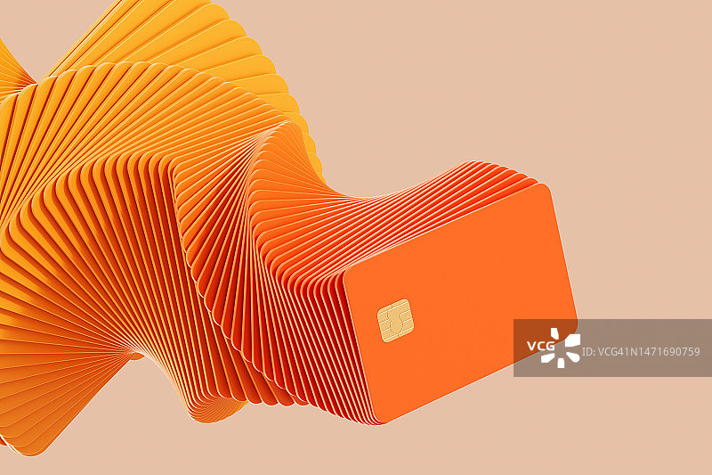 数字生成彩色信用卡图像图片素材