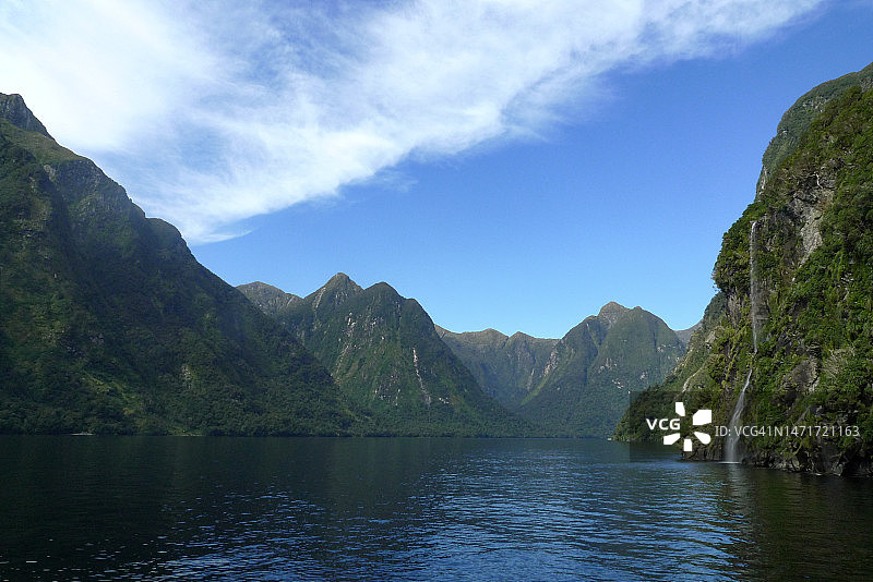 新西兰峡湾国家公园的疑虑湾图片素材