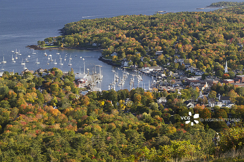 卡姆登和佩诺布斯科特湾图片素材