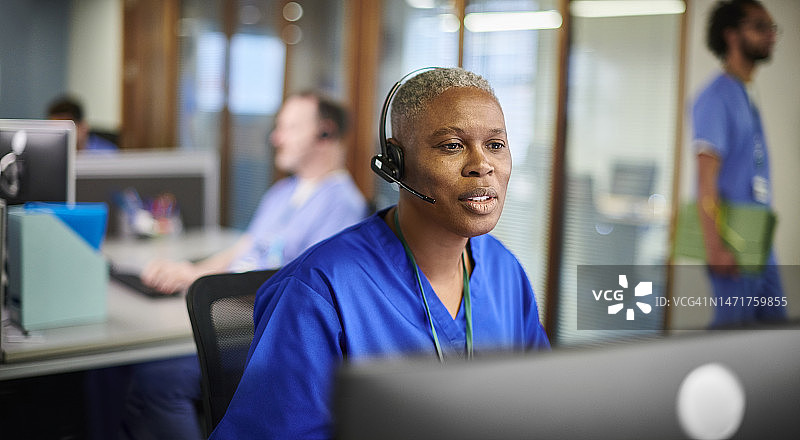 医疗保健提供者医疗咨询热线图片素材