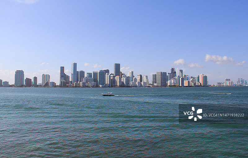 迈阿密的天际线图片素材
