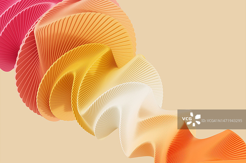 抽象扭曲形状的数字生成图像图片素材