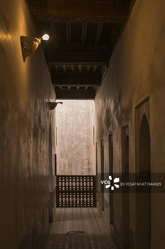 摩洛哥马拉喀什的本·优素福神学院图片素材