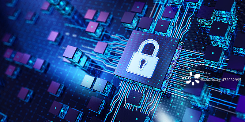 锁 - CPU概念图片素材