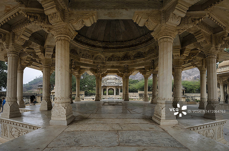 印度斋浦尔的加托尔墓葬群图片素材