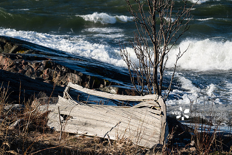 图尔库群岛波罗的海芬兰的偏远尤尔莫岛图片素材