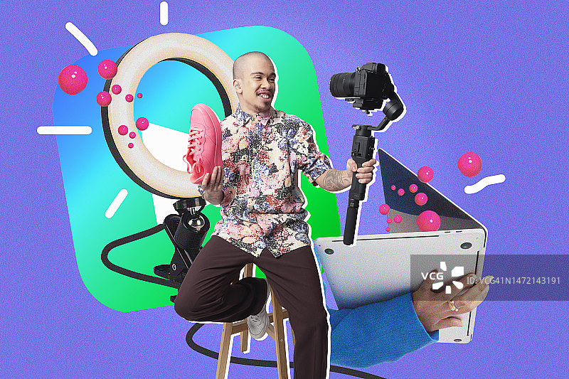 网红直播图片素材