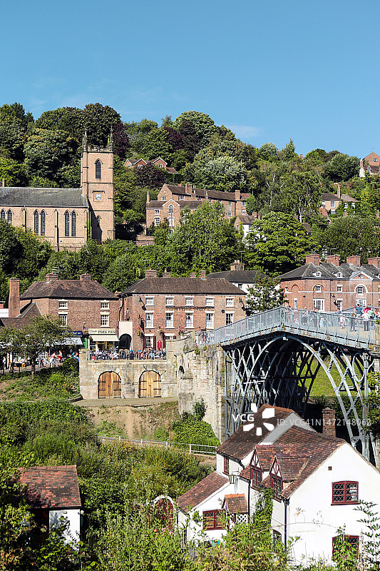 什罗普郡铁桥，英格兰，英国图片素材