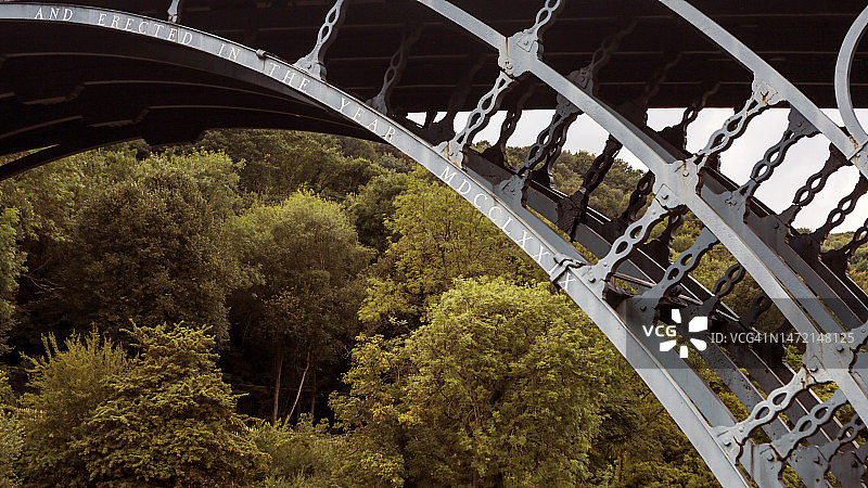 什罗普郡铁桥，英格兰，英国图片素材