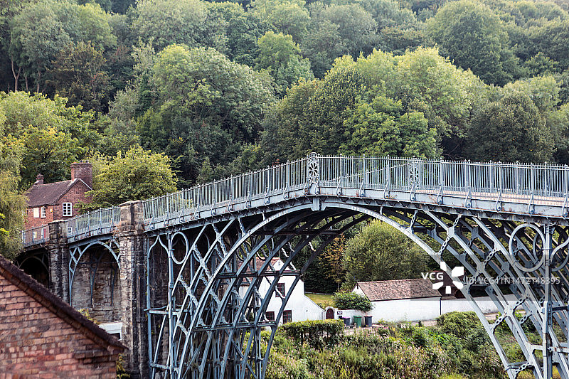 什罗普郡铁桥，英格兰，英国图片素材