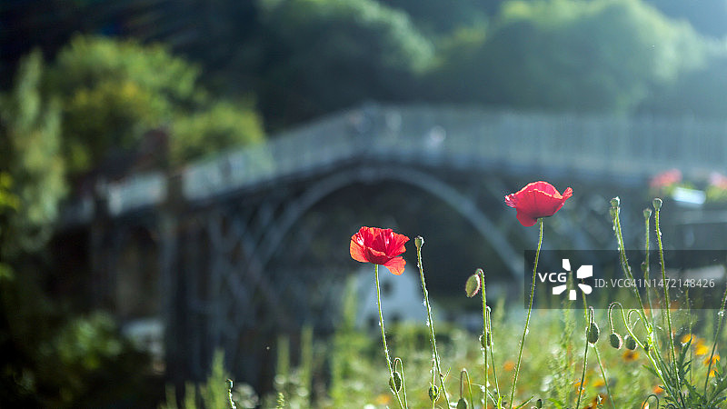 什罗普郡铁桥，英格兰，英国图片素材