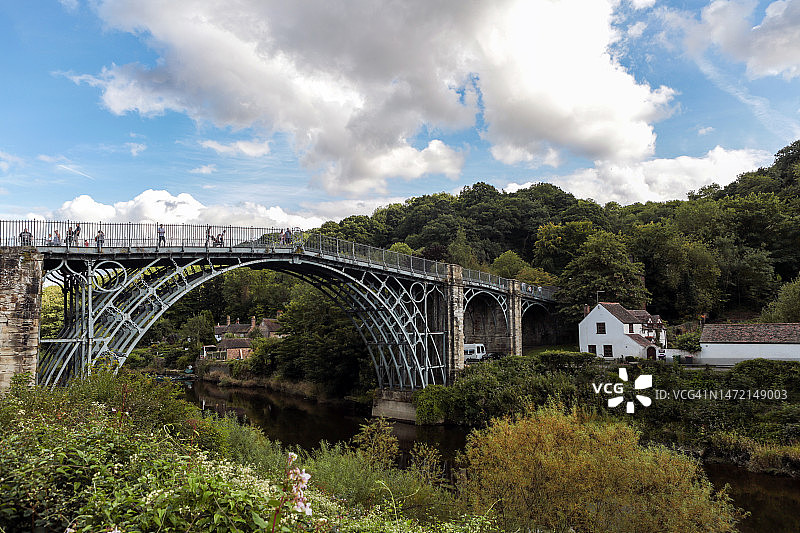 什罗普郡铁桥，英格兰，英国图片素材