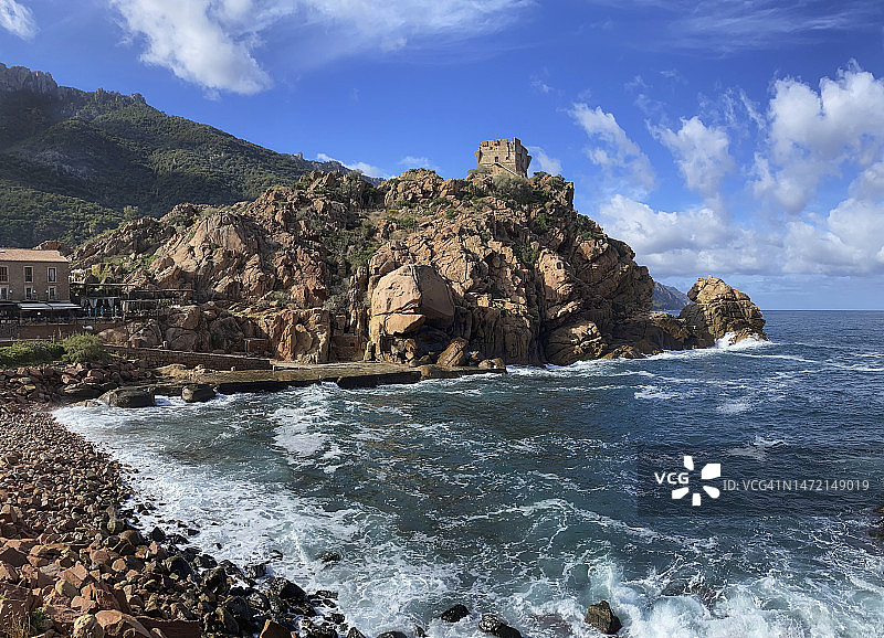 海洋德波托海湾海浪图片素材