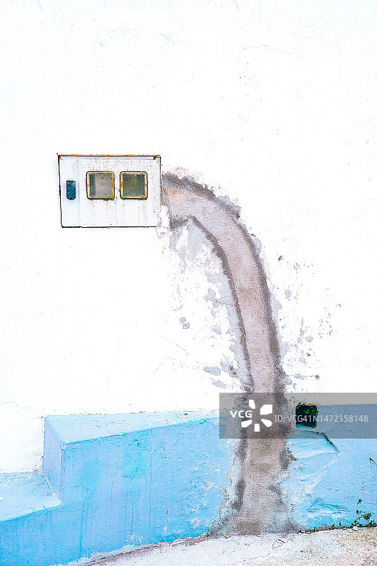 翻新后的未粉刷墙壁图片素材