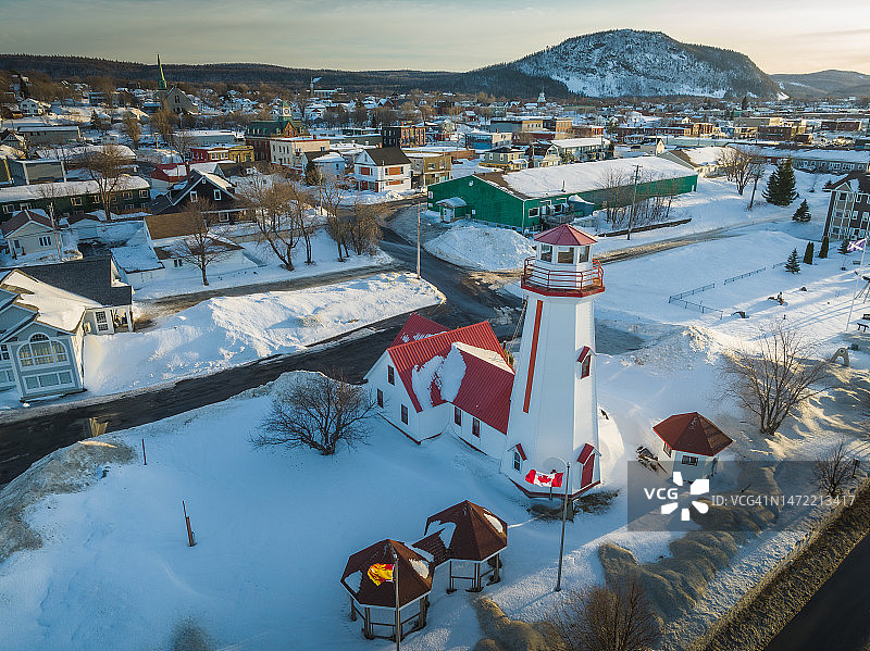 坎贝尔顿后射程灯塔图片素材