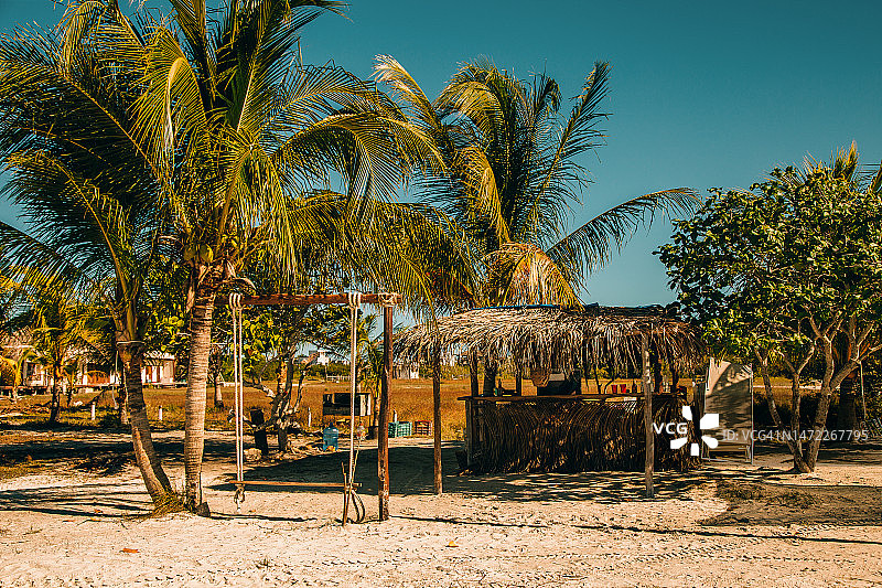 简约热带海滩酒吧图片素材