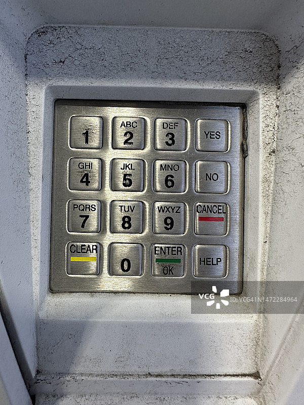 ATM机键盘图片素材