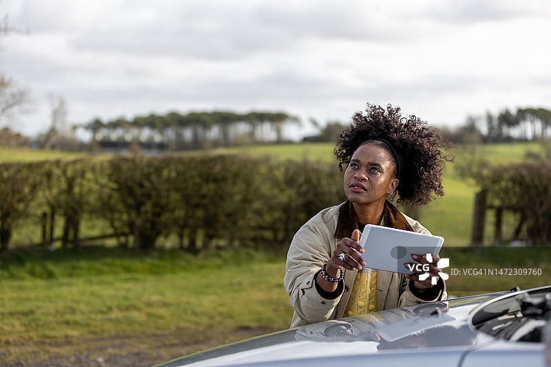 乡村测量员图片素材