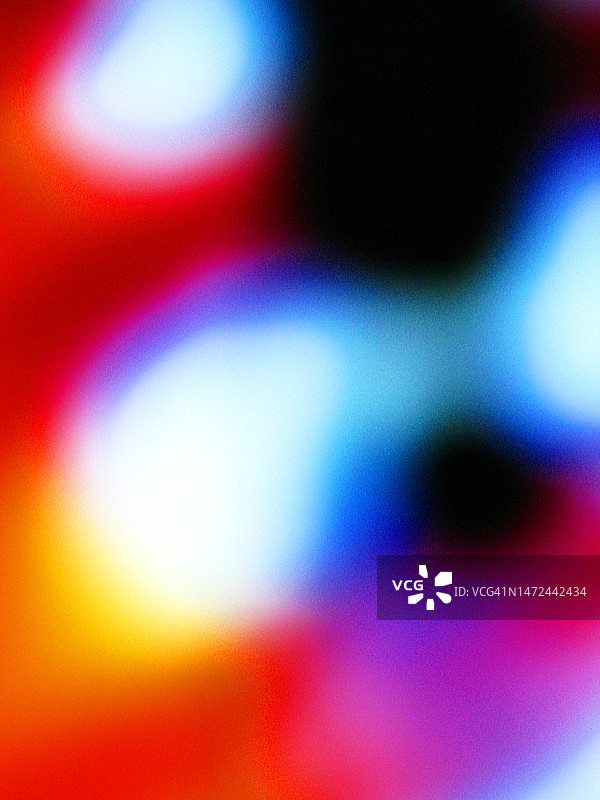 对比鲜明的红紫蓝白花束微距模糊摄影图片素材