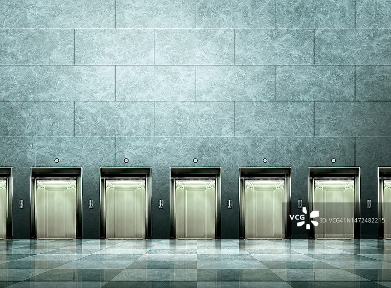 室内大堂休息区电梯开放空间图片素材