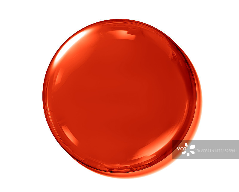 透明红色按钮，俯视角度，静物，无人图片素材