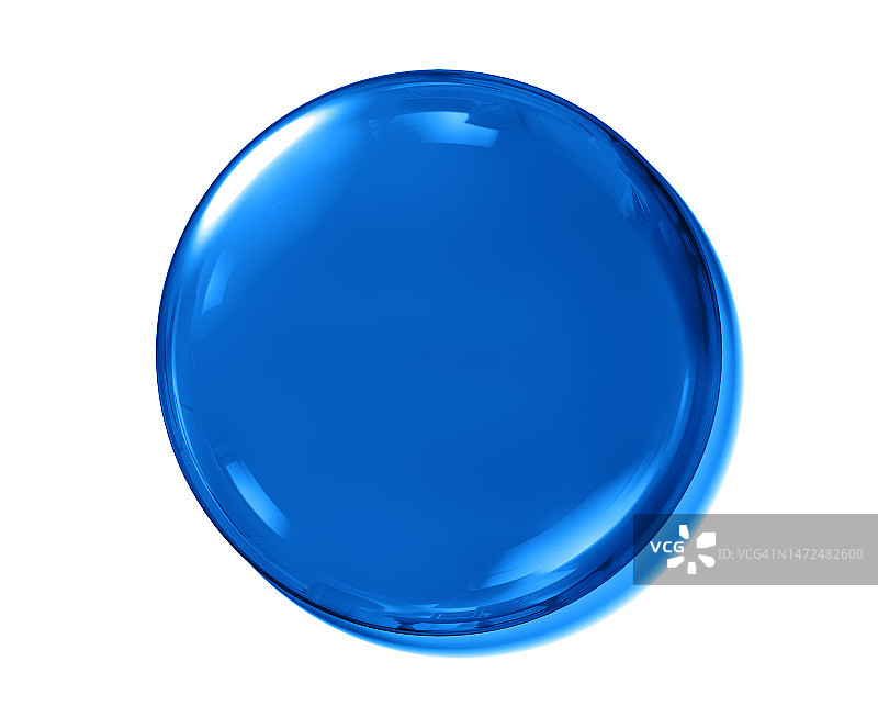 蓝色透明按钮图片素材