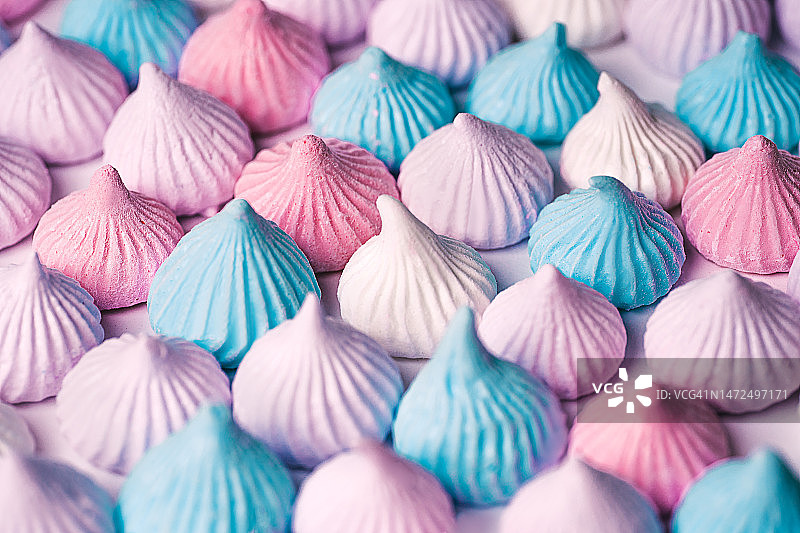 彩色蛋白酥皮曲奇图片素材