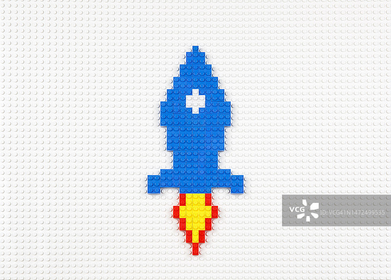 玩具积木宇宙飞船图片素材