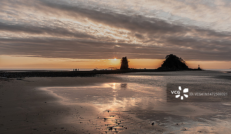 忠清南道泰安郡花地海水浴场图片素材
