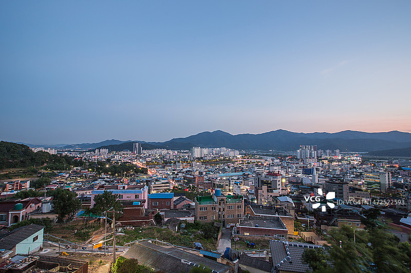 密阳市夜景图片素材