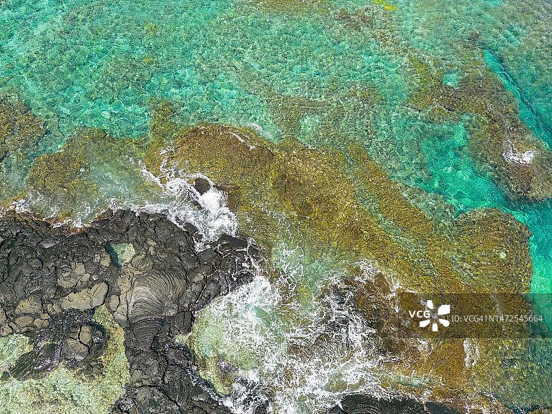 夏威夷大岛Kealakekua海湾鸟瞰图片素材