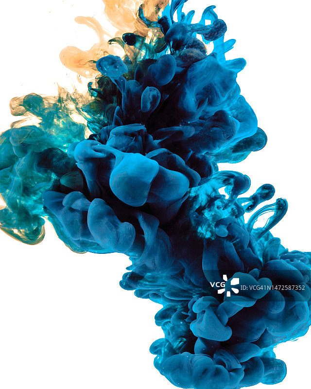 蓝色油漆特写，英国伦敦图片素材