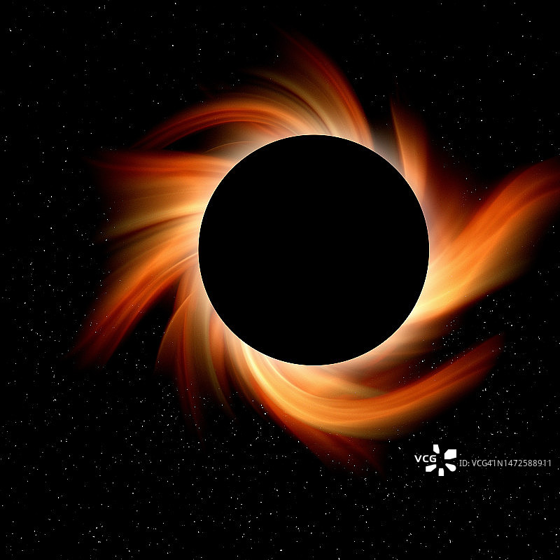 黑洞插画图片素材