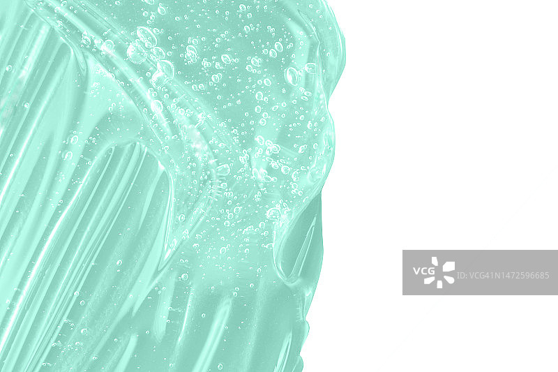 面部精华质地，洗手液，卫生液体凝胶，透明护肤品涂抹，意大利米兰图片素材