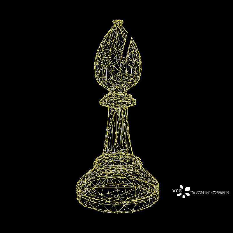 国际象棋主教插画图片素材