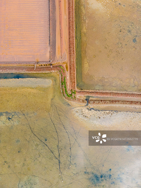 盐湖航拍图片素材