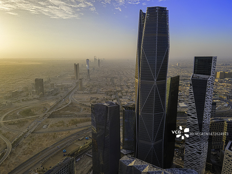 沙特阿拉伯城市建筑鸟瞰图图片素材