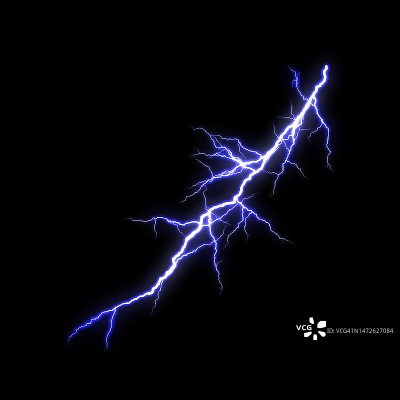 黑色背景下的照明光绘特写，美国图片素材